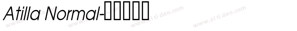 Atilla Normal字体转换